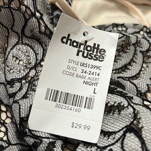 Charlotte Russe women’s flower lace romper